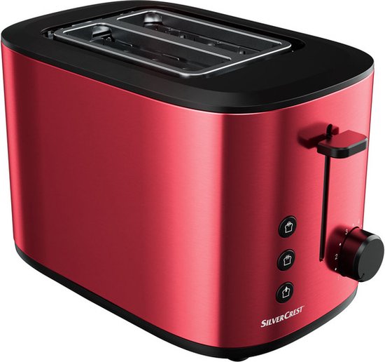 SILVERCREST® KITCHEN TOOLS broodrooster 980 W - Bruiningsniveaus: 6 - Elektronische bruiningscontrole - Stopfunctie om het roosterproces te onderbreken - Ontdooifunctie voor het gelijktijdig ontdooien en roosteren