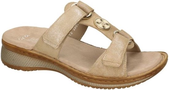 Ara 1229003 - Dames slippers - Kleur: Wit/beige - Maat: 40