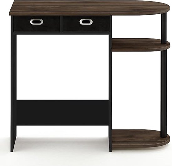 TEAMIX Monitorständer 50,8 cm (20 Zoll) für Laptop, schwarzer Desktop-Ständer für Drucker (doppelschichtig