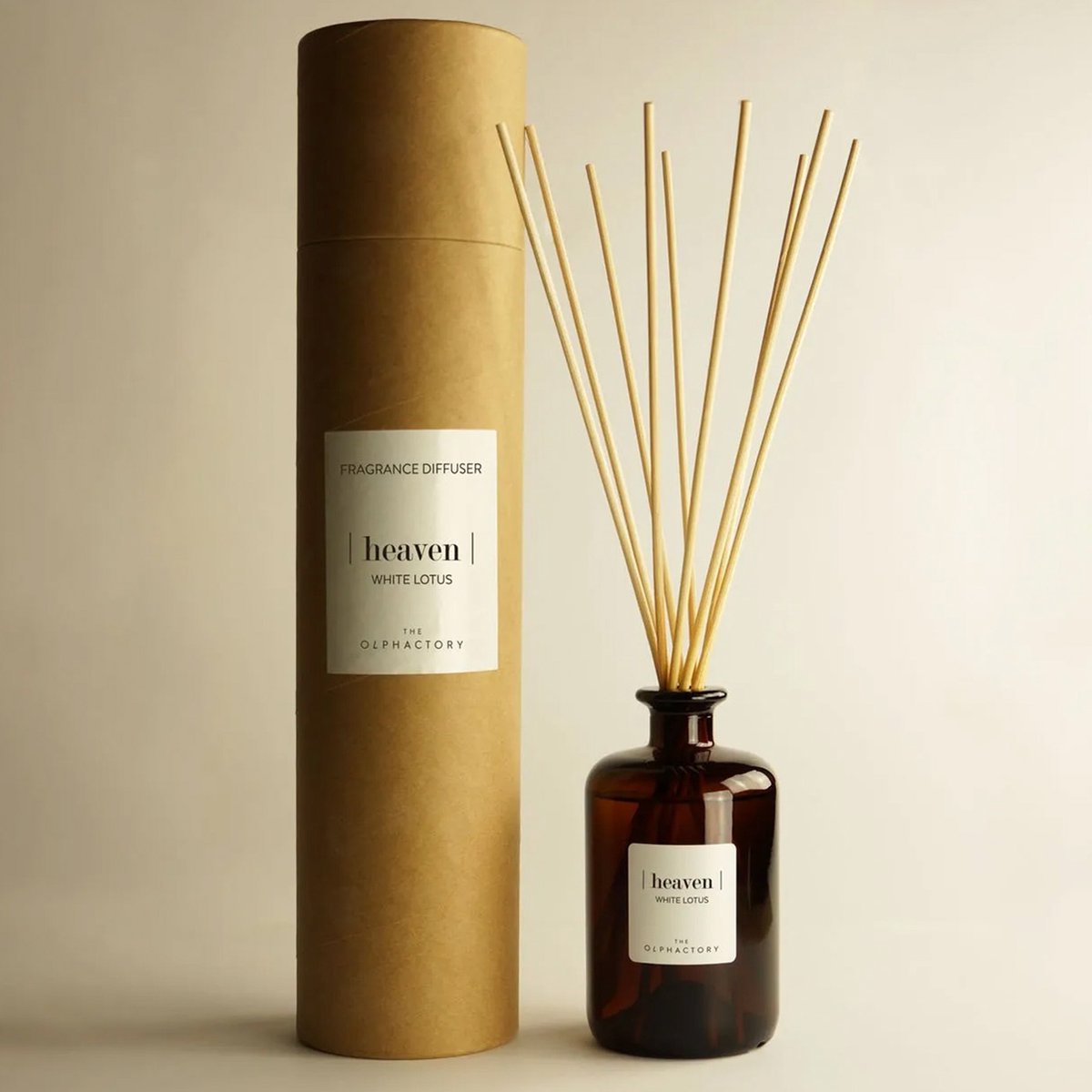 The Olphactory - XXL 500 ml - luxe geurstokjes - Diffuser - Heaven, White Lotus - 500 ml