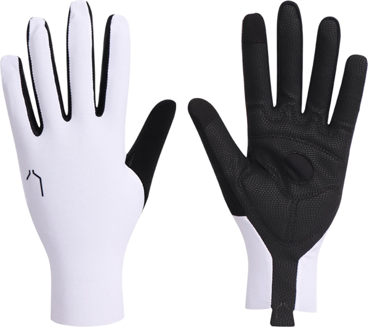 Airoman.cc - Airo - Aero Lange Fietshandschoenen - Wit - Maat XL