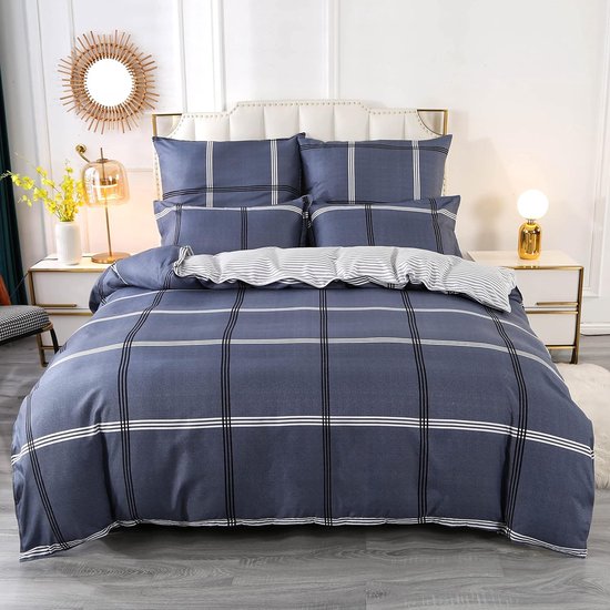 Eenpersoons dekbedovertrek set 155 x 220 cm groen