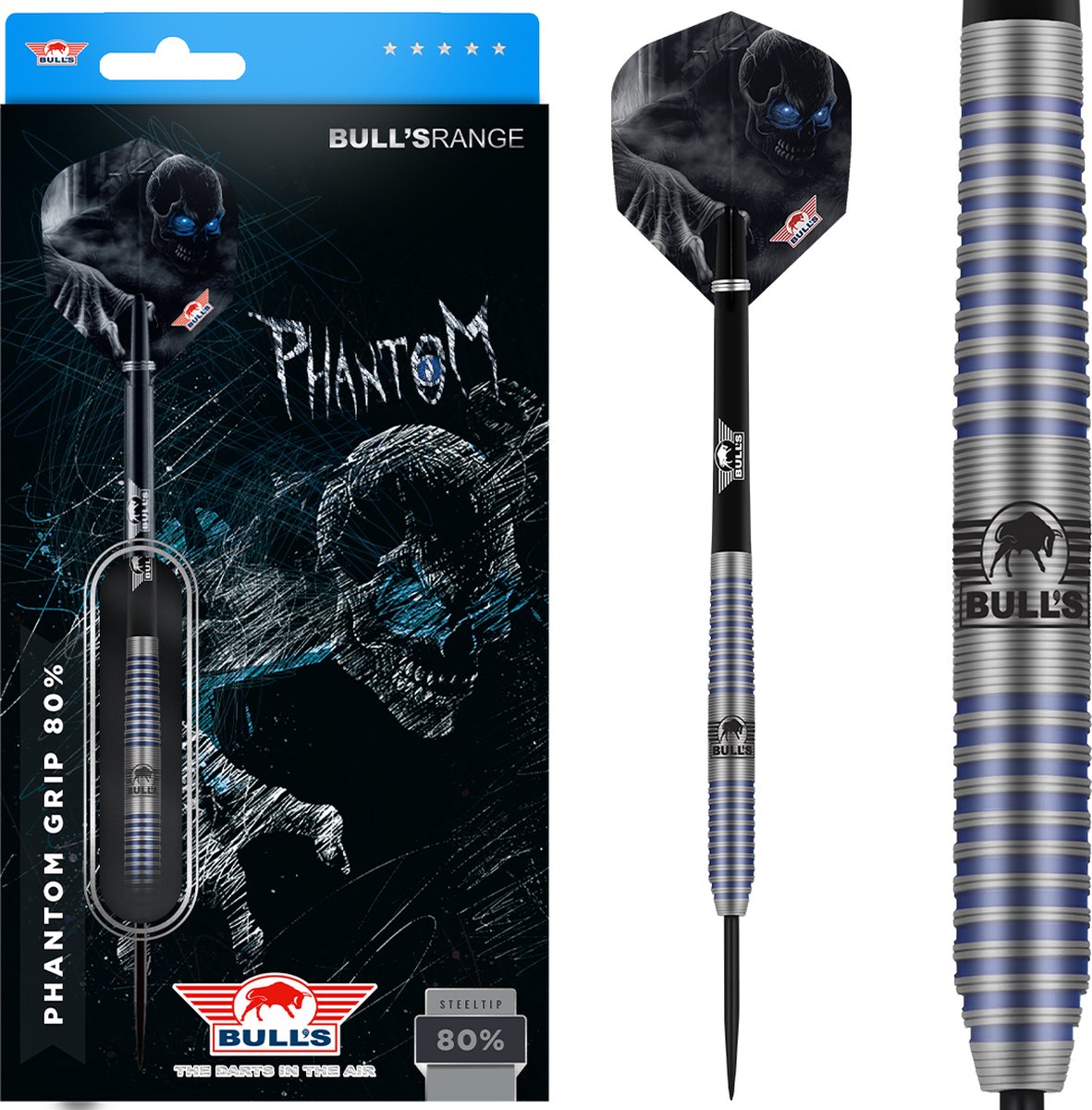 Bull's - Phantom Grip - Dartpijlen 80% Tungsten - 21 gram