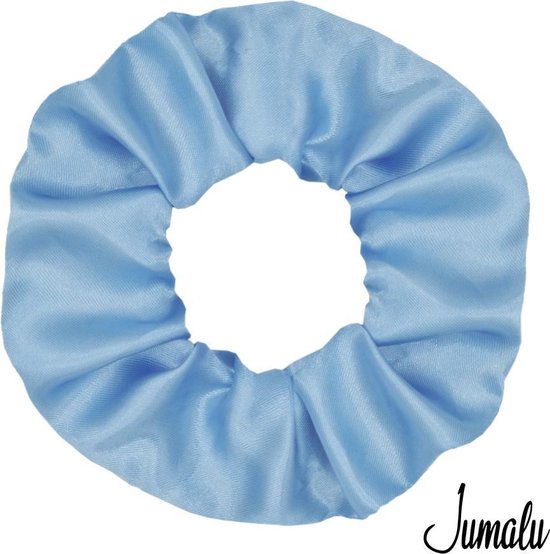 Jumalu Satin Chouchou Bande De Cheveux Elastique Pour Cheveux Bleu Bebe Brillant 1 Bol Com