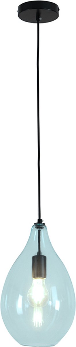 Olucia - CEES - Hanglamp - Blauw / Zwart - Vorm: Ovaal