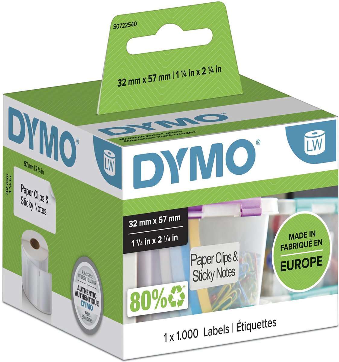Dymo 11354 - Verwijderbare Multifunctionele Etiketten