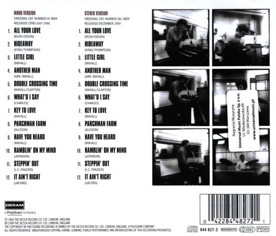 John Mayall & Eric Clapton Bluesbreakers - Remastered CD - Beano