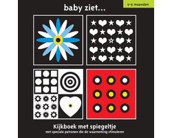 Omslag van Baby ziet... - kijkboek met spiegeltje 0-6 maanden