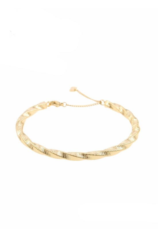 Gold Twisted Bracelet - Goud