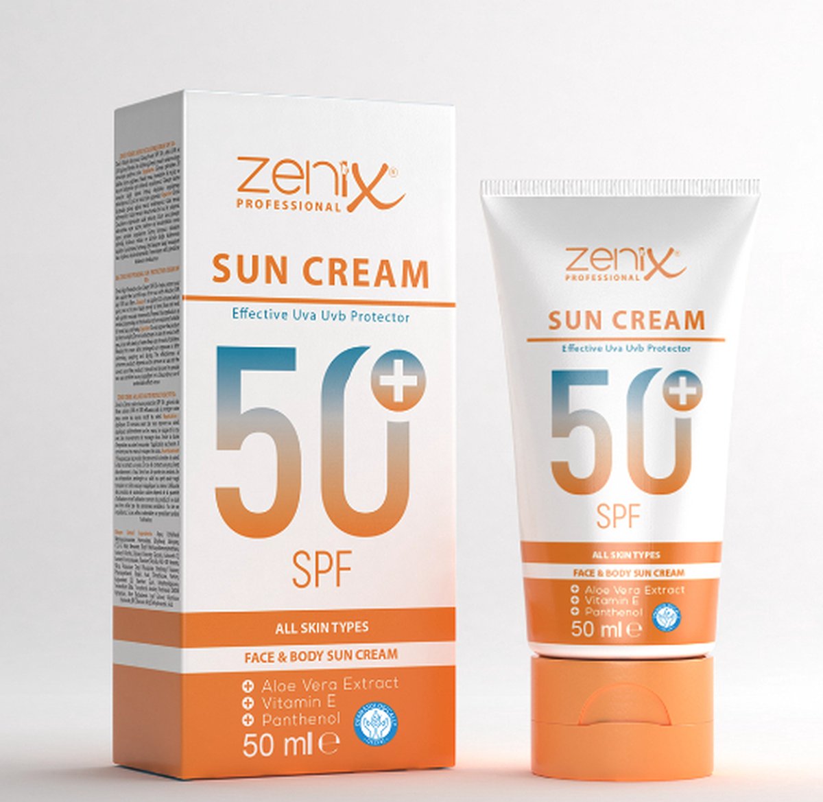 Zenix Professional 50+ (56) SPF Effective UVA UVB - Protector - Zonnebrand Crème voor gezicht- geschikt voor wintersport, zomer activiteiten en nog meer