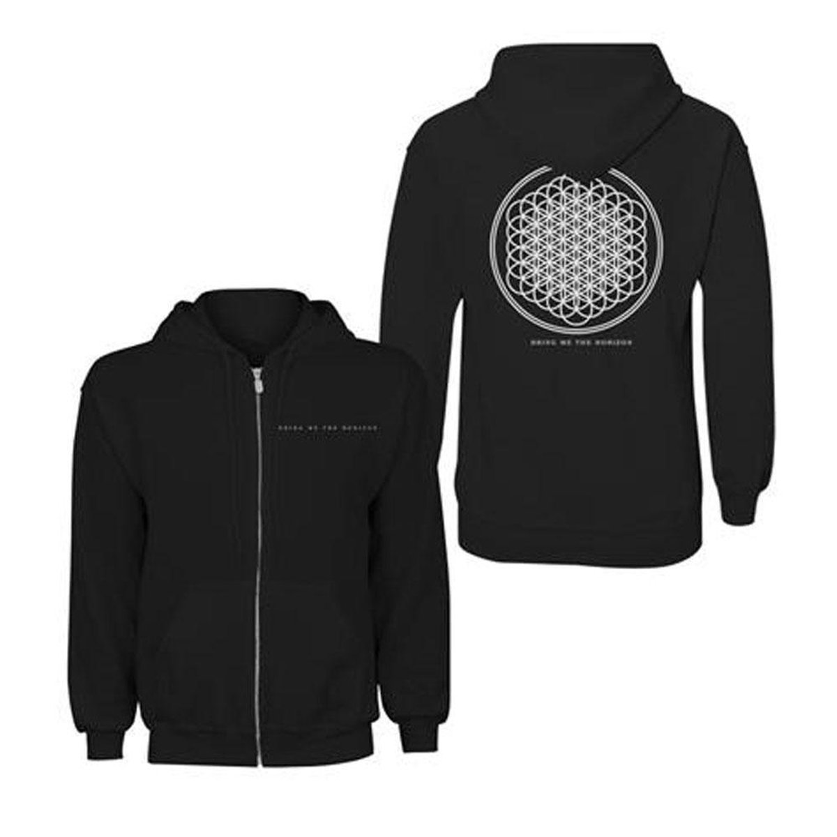 Bring Me The Horizon - Flower Of Life Vest met capuchon - XL - Zwart