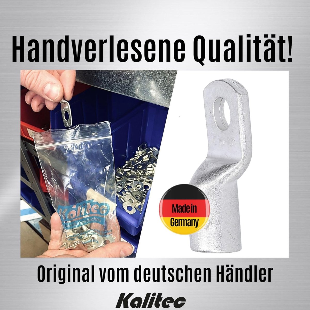 Sofort bestellen, 500 Aderendhülsen made in Germany, isoliert 0,5mm²