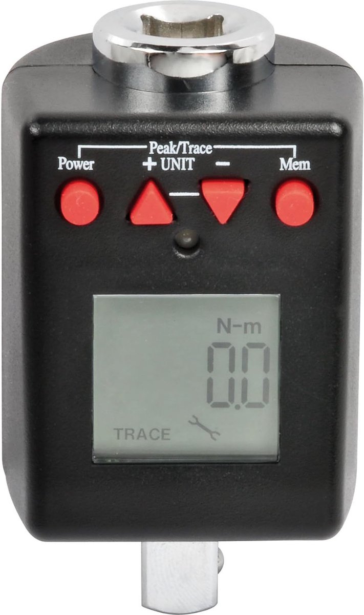 SW-Stahl 03927L Digitale momentadapter, 3-8 inch 27-135 Nm I Momentadapter digitaal I Nauwkeurigheid +-- 2% I voor rechts en links aandraaien