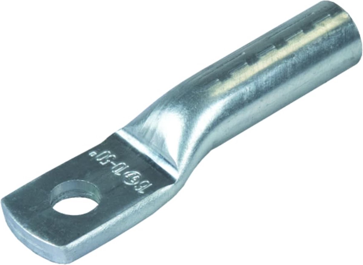 3 stuks Kalitec ALR35-M8 AL perskabelschoenen 35 mm² M8 blank trekontlast I Hoogwaardige aluminium perskabelschoenen I Made in Germany I Connector voor aluminium kabels en aluminium touwen