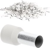 100 pièces Kalitec AE1618WS embouts isolés 0 mm² 18 mm de long blanc I Fabriqué en Allemagne I Qualité industrielle