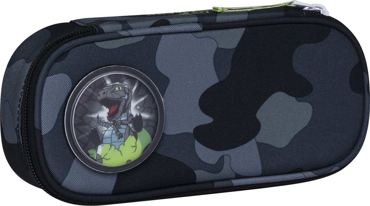 Beckmann etui - ovaal - leeg - Camo Rex black