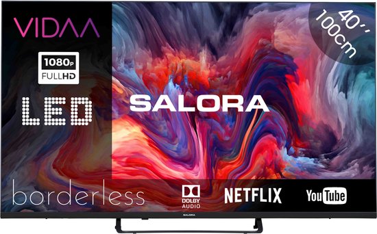 Salora FOD40TV - Smart TV - VIDAA - Televisie - Smart tv 40 inch - TV - Full HD