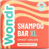 WONDR shampoo bar - Sweet Melon - Gevoelige hoofdhuid - Alle haartypes - Hydraterend - Sulfaatvrij - XL - 110g