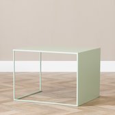 Bronx71® Table d'appoint Gianni en métal vert clair 40 cm de haut