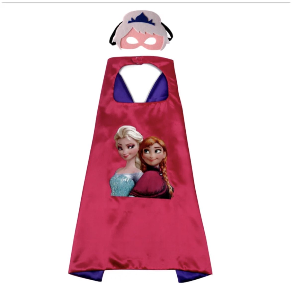 Ijsprinses Sneeuwprinses Superheld Cape Meisjes Kostuum Mantelpak - Magie -Superheld - Sneeuwvlokken - Outfit - Ijskoningin - Cape - Carnaval - Masker - Verjaardag - Halloween - Verkleedpartij - Verkleedkleding - Kostuums - Bevroren - Mantel Prinses