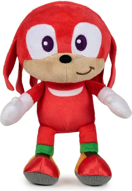 Knuffel peperkoekmannetje - bruin - met kerstmuts - 25 cm - pluche