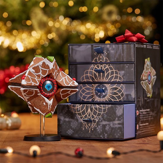 Foto: Bungie destiny adventkalender voor 24 dagen ghost shell peperkoekfiguurtje om te bouwen 