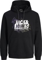 JACK&JONES JCOMAP LOGO SWEAT HOOD SN Heren Trui - Maat M