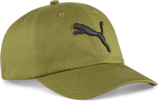 Puma cap ESS logo volwassenen olijf groen