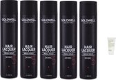 5 x Goldwell - Salon Only Hair Laquer Super Firm Mega Hold - 600 ml + Gratis Evo Travel Size