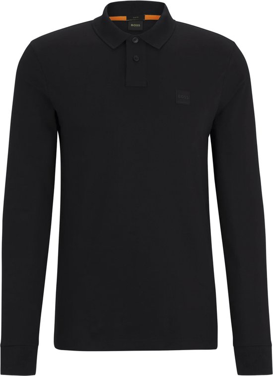 Foto: Boss passerby polo zwart maat xxl heren longsleeve polo