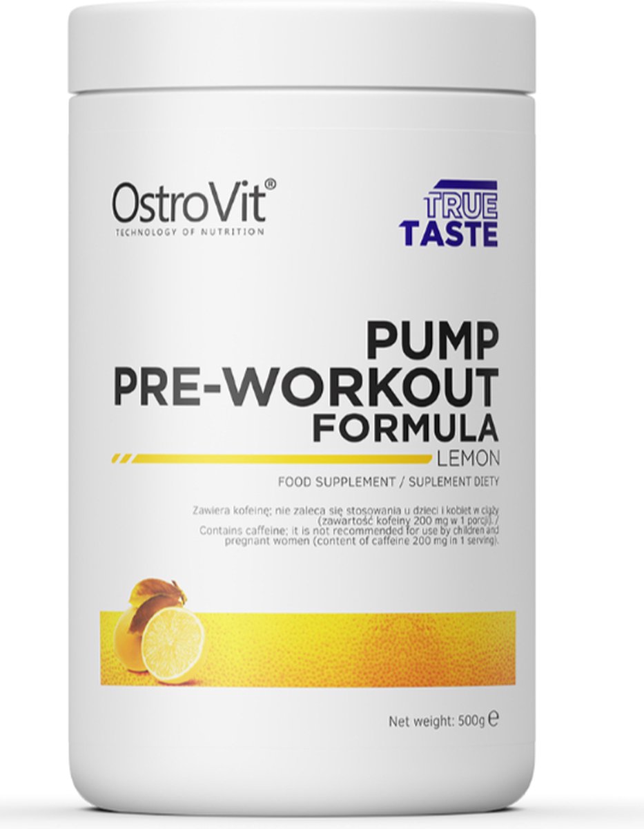 Goedkoopste Pre-Workout - OstroVit PUMP Pre-Workout Formula 500 g - 500g - Citreon