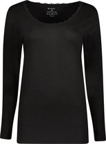 Gino Santi Dames Thermo Shirt lace Lange Mouw Zwart | Maat L