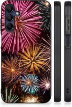 Smartphone Hoesje Geschikt voor Samsung Galaxy A15 Smartphonehoesje met Zwarte rand Vuurwerk