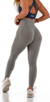 Essentials sportlegging dames - squat proof legging - curve legging - high waist - lichtgrijs