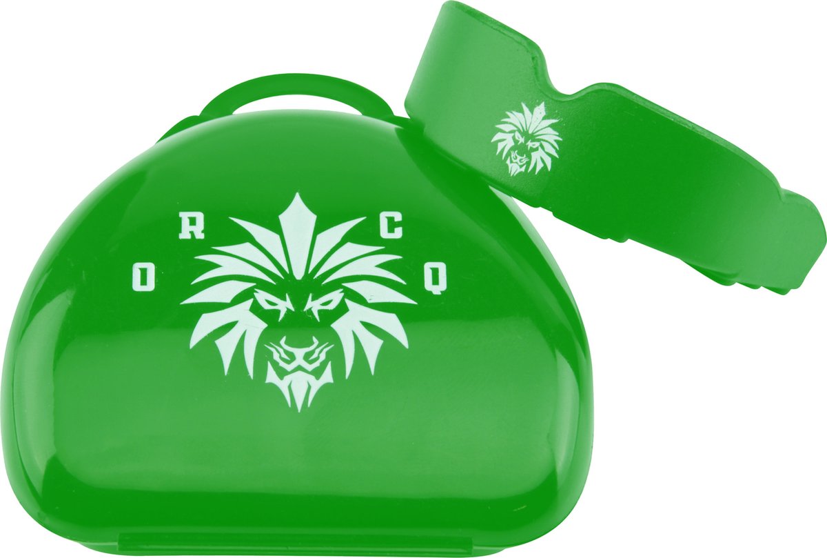 ORCQ Gebitsbeschermer - Mouthguard voor Boksen, Kickboksen en Hockey - Gebitsbeschermer voor volwassenen - Bitje met opbergdoosje - Lime
