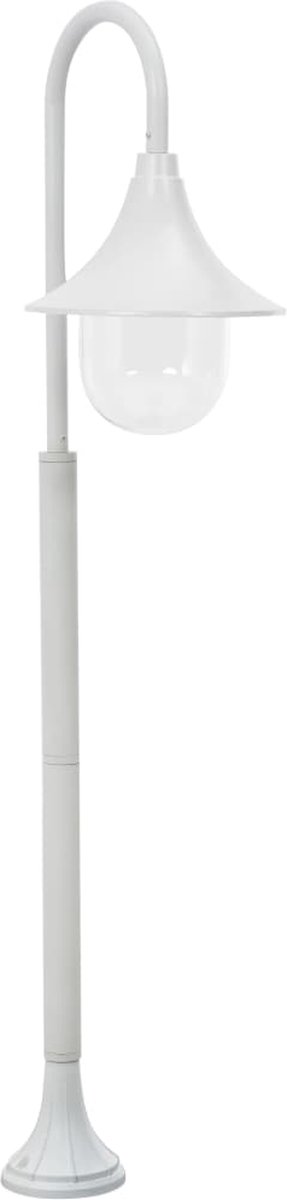 Beroli - Paalverlichting - Tuin - E27 - 120 cm - Aluminium - Wit: Stijlvolle Tuinverlichting voor Sfeervolle Buitenomgeving