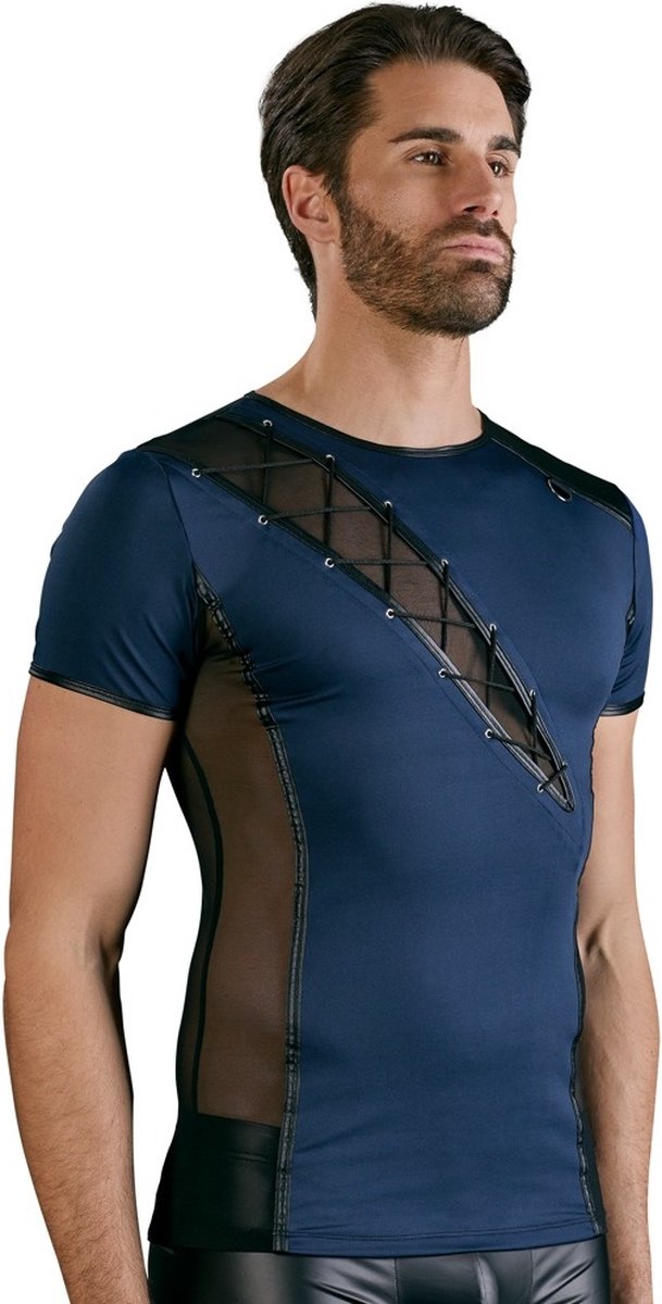 Goedkoopste Stijlvolle Mannen Shirt met Fetish Elementen