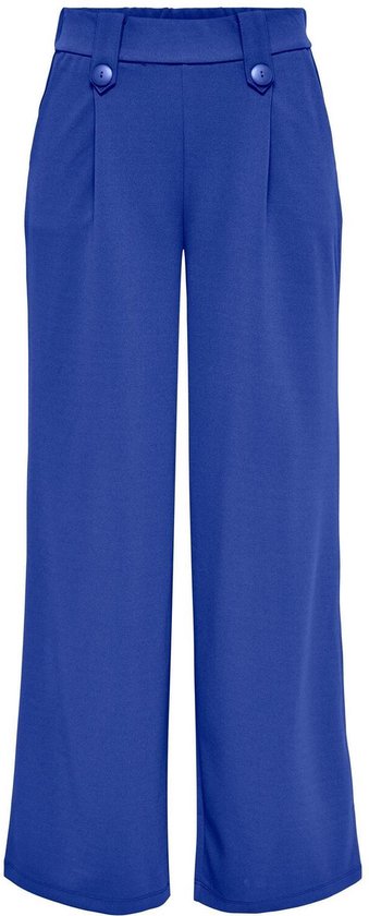 Only Broek Onlsania Button Pant Jrs 15273492 Dazzling Blue Dames Maat - L