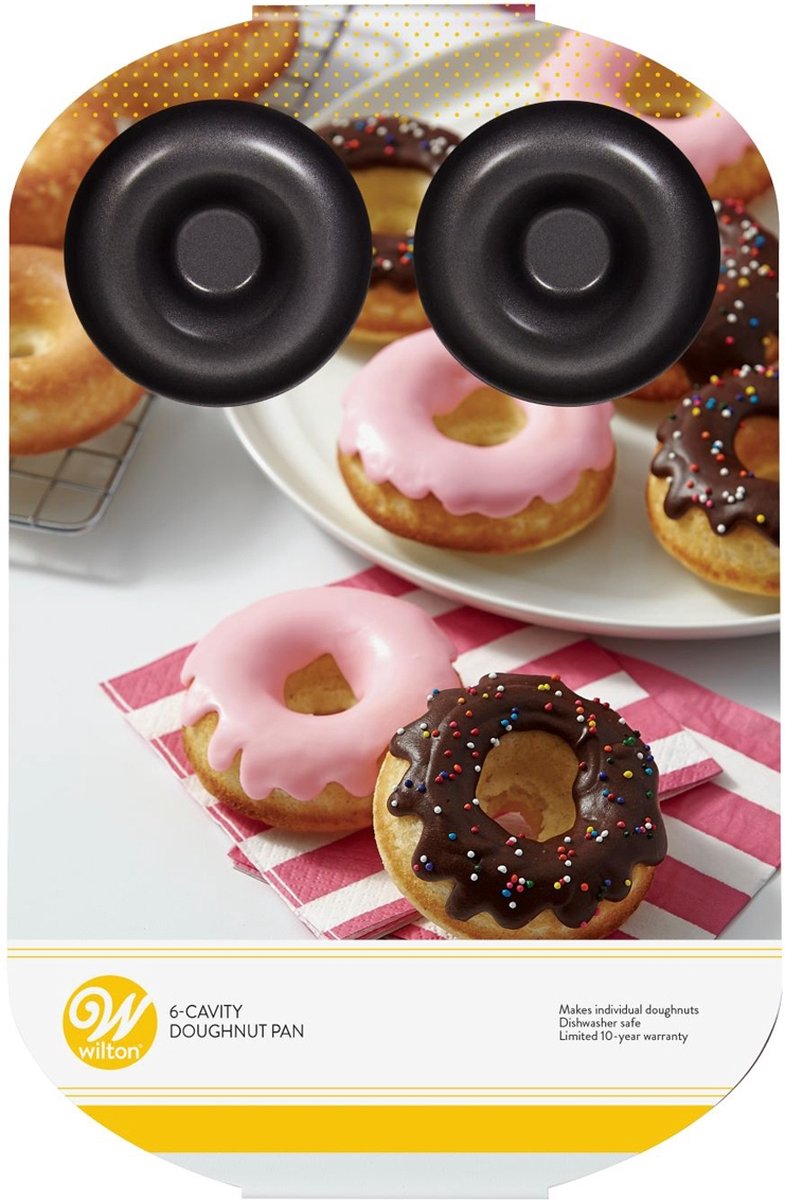 Wilton Donut Bakvorm - Donutmaker voor 6 Donuts - 21x32 cm