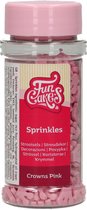 FunCakes Sprinkles Taartdecoratie - Kroontjes - Roze - 45g