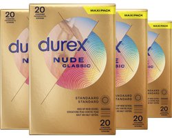 Durex Condooms Nude 20st - 4 Stuks - Voordeelverpakking