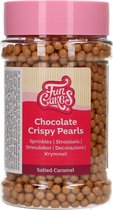 FunCakes Chocolade Crispy Pearls - Salted Caramel - 155g - Sprinkles - Taartdecoratie