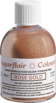 Sugarflair Sugar Sprinkles - Rose Gold - 100g - Gekleurde Suiker - Eetbare Taartdecoratie