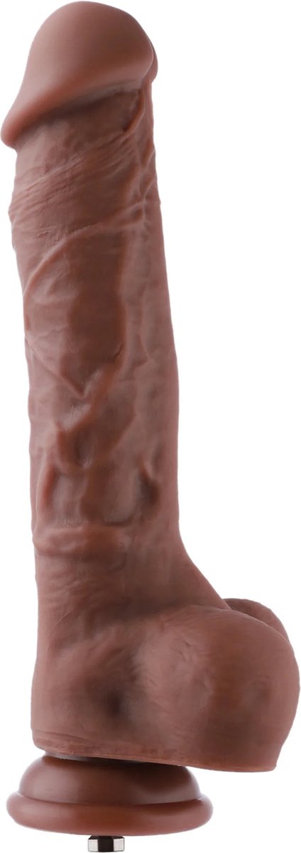 Dildo KlicLok Medium 20-23 CM Bruin