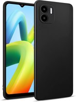 Geschikt voor Xiaomi Redmi A1 Hoesje - Siliconen - Redmi A2 Hoesje Zwart Siliconen Case