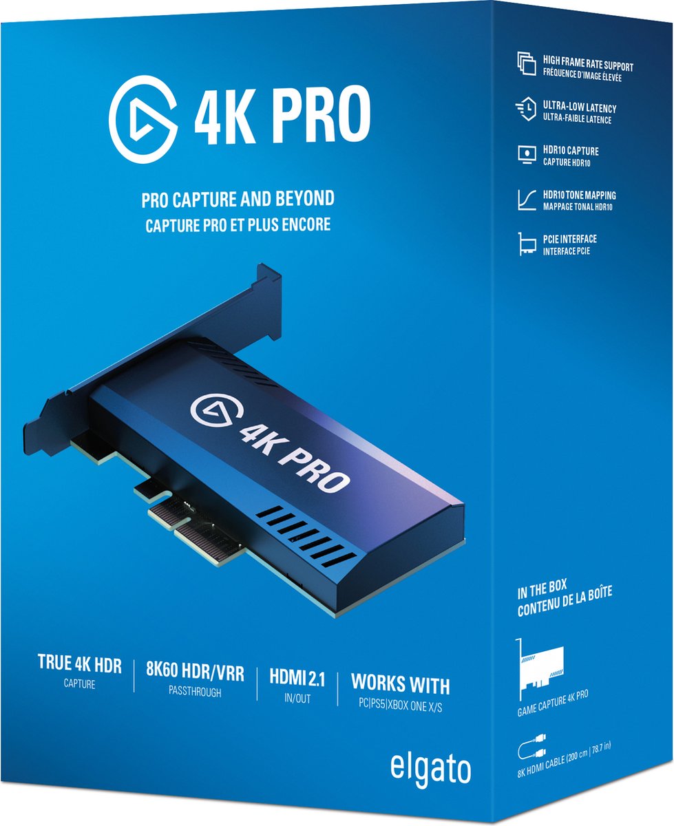 Elgato 4K Pro - Game Capture Card - PC, PS5, Xbox Series X, Switch & Mac thumbnail 5