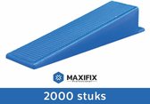 Maxifix - Tegel Levelling Systeem - Nivelleersysteem - Keggen - Wiggen - 2000 Stuks