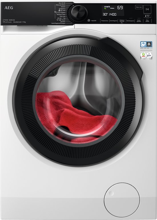 Foto: Aeg lr7604hc4 ecoline 7000 serie prosteam wasmachine 15 zuiniger dan energielabel a 10 kg