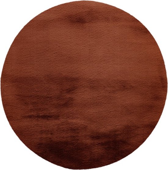 Lalee Heaven | Modern Vloerkleed Hoogpolig | Terra | Tapijt | Karpet | Nieuwe Collectie 2024 | Hoogwaardige Kwaliteit | 120x120 cm