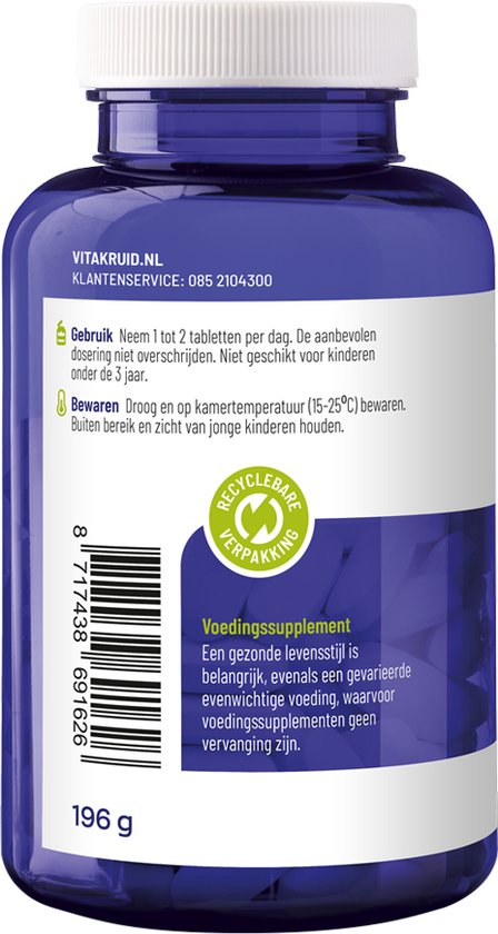 VitaKruid Magnesium 200 complex - 90 tabletten - Vitakruid
